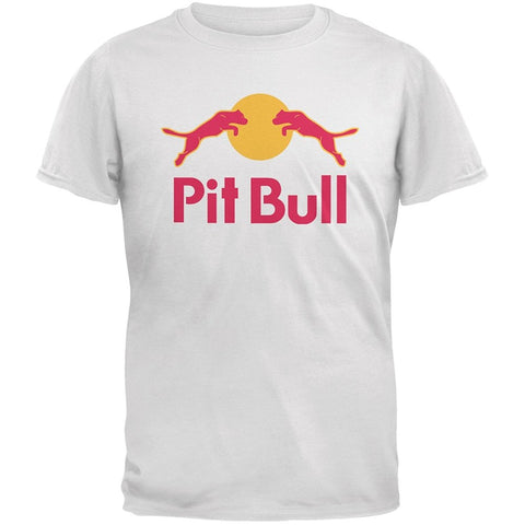 T Shirts Pit Bull Energy Drink Parody White - ILoveMyStaff