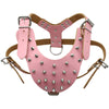 5 Colors Leather Studded Spiked Dog Harness For Pitbull Amstaff - ILoveMyStaff